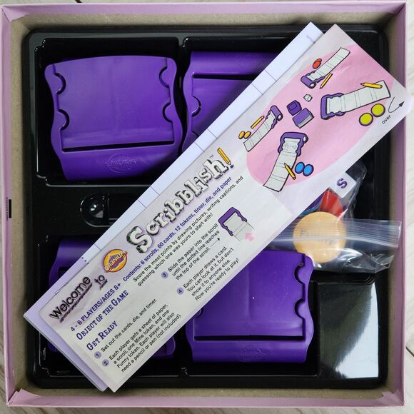 Scribblish by Cranium Game - Fun Family Scribbling/Drawing Game - Hasbro - 2010 - Picture 3 of 5